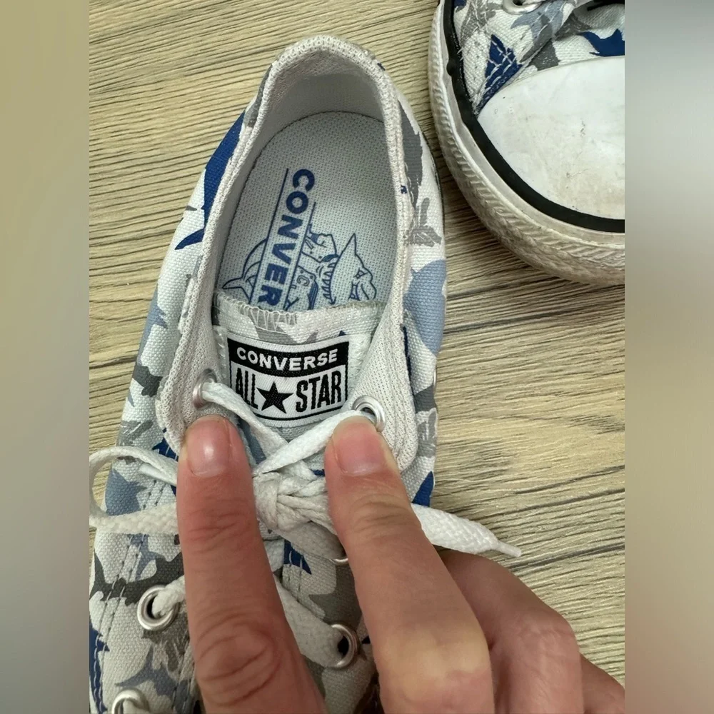 Vans Old Skool + Converse Shark Print Boys Sneaker Bundle Skater Y2K